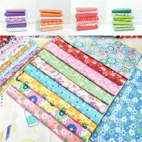 cotton 100 cloth fabric sheets flowers printed fabrics diy bag handmade craft patches bundle home textile material 7pcs 2525cm