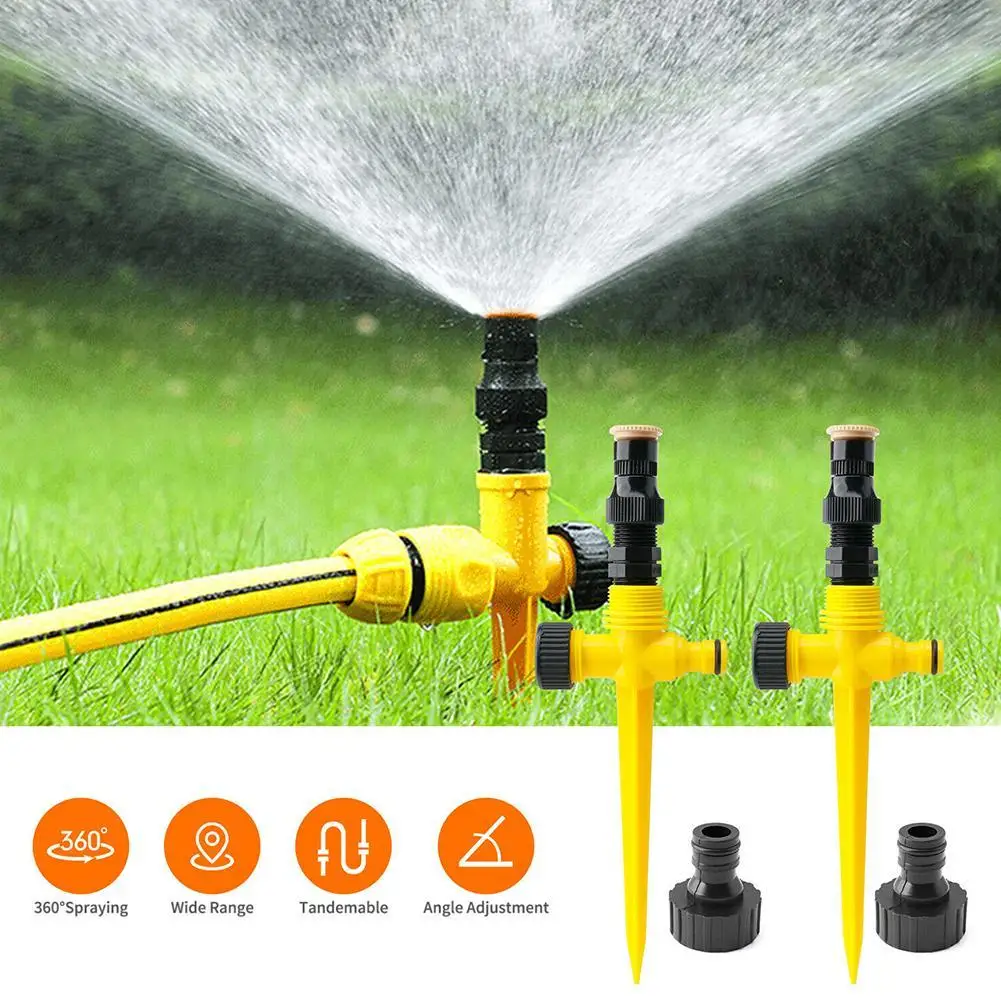 

360° Rotation Garden Sprinkler Automatic Lawn Rotary Sprayer Agriculture Farm Greenhouse Plants Irrigation Watering System