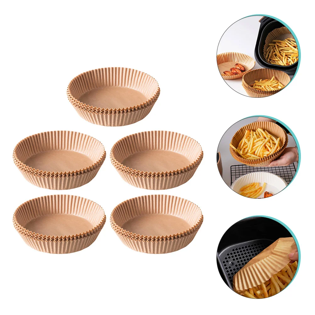 

50pcs Air Fryer Paper Liners Non-stick Baking Paper Liner Oil-proof Paper Liner