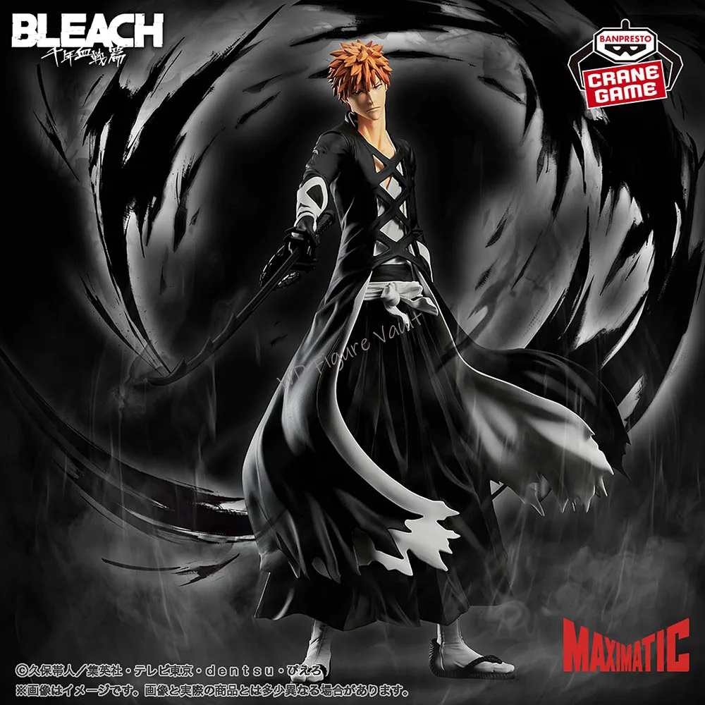Фото BANPRESTO BLEACH MAXIMATIC ICHIGO KUROSAKI Фигурка Аниме Модель Оригинальная игрушка в штучной упаковке №3