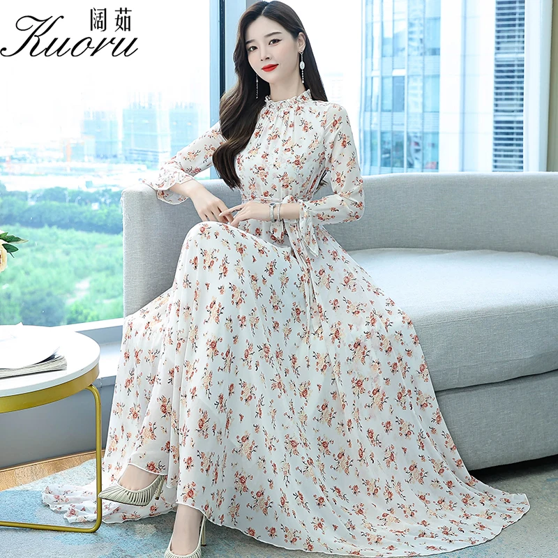 

White Floral Party Midi Dress Ropa Mujer Verano 2022 Vestidos De Casual Long Sleeve Tunics Black Chiffon Elegantes Prom Tulle