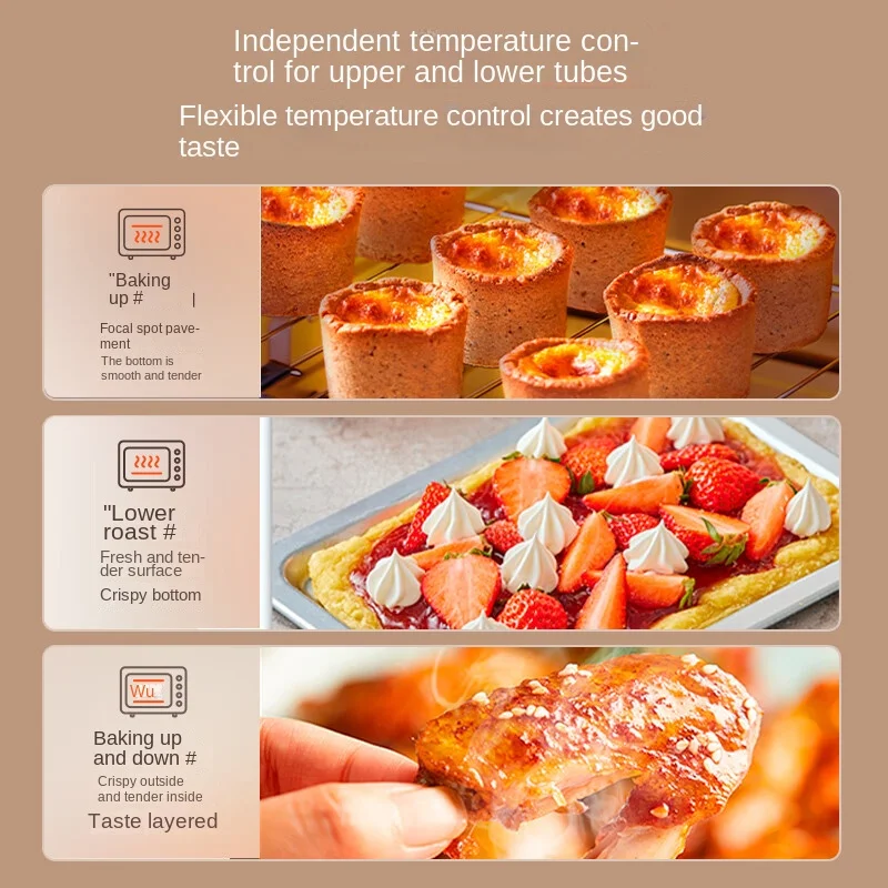 Электрическая духовка 40 л для домашнего использования с независимым контролем