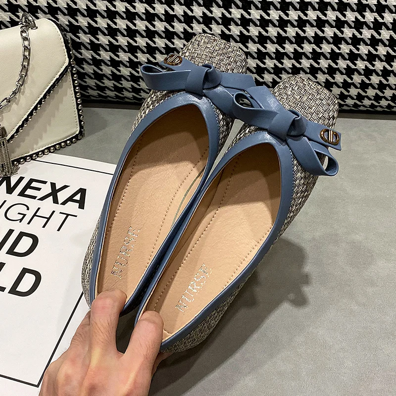 High Quality Plus Size 44 Flat Pumps Women Ladies Walking Style Casual Shoes