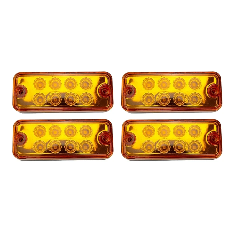 

4X LED Side Marker Lights Car External Lamp Warning Tail Lamp Indicator Trailer Truck Signal Clearance Light Waterproof