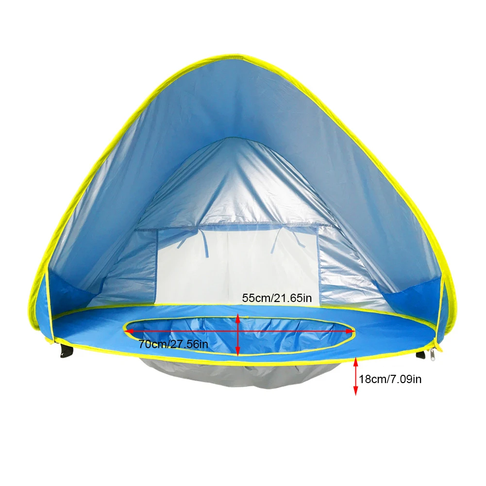 Детская Пляжная палатка водонепроницаемый шатер с защитой от УФ лучей для детей