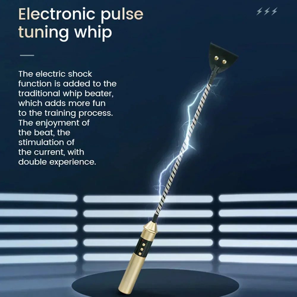 SM Electric Shock Whip Игра для взрослых Раб Tune Up Flogger Секс-игрушки пар Порка Флирт Палочка
