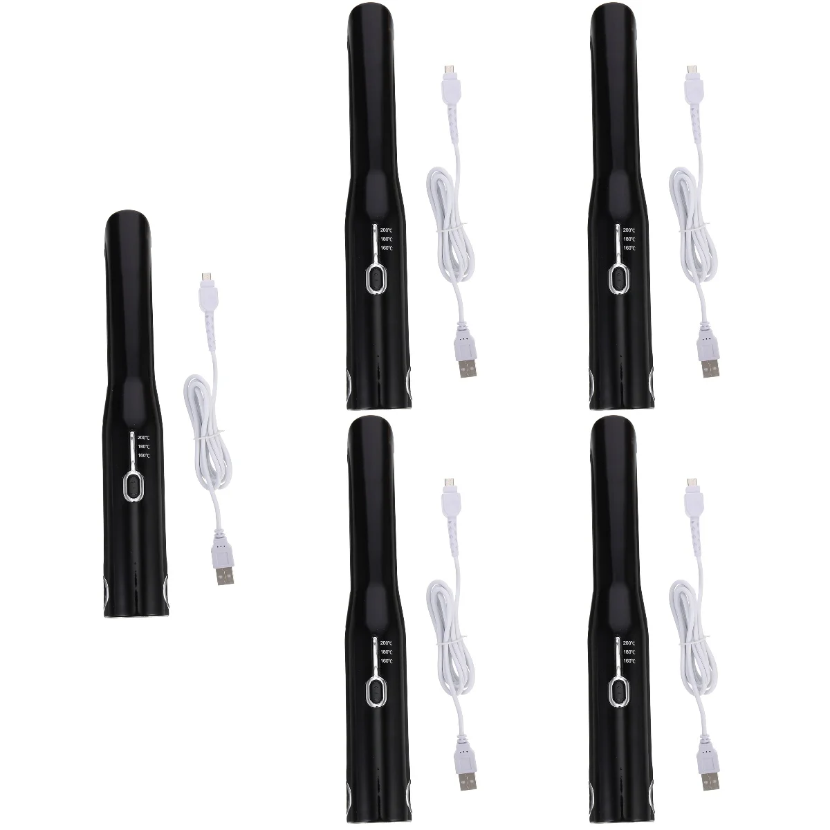 

5x Hair Straightener Curler Hair Crimper for Curling Straightener Crimping Iron Hair Crimper Cordless Hair Styler