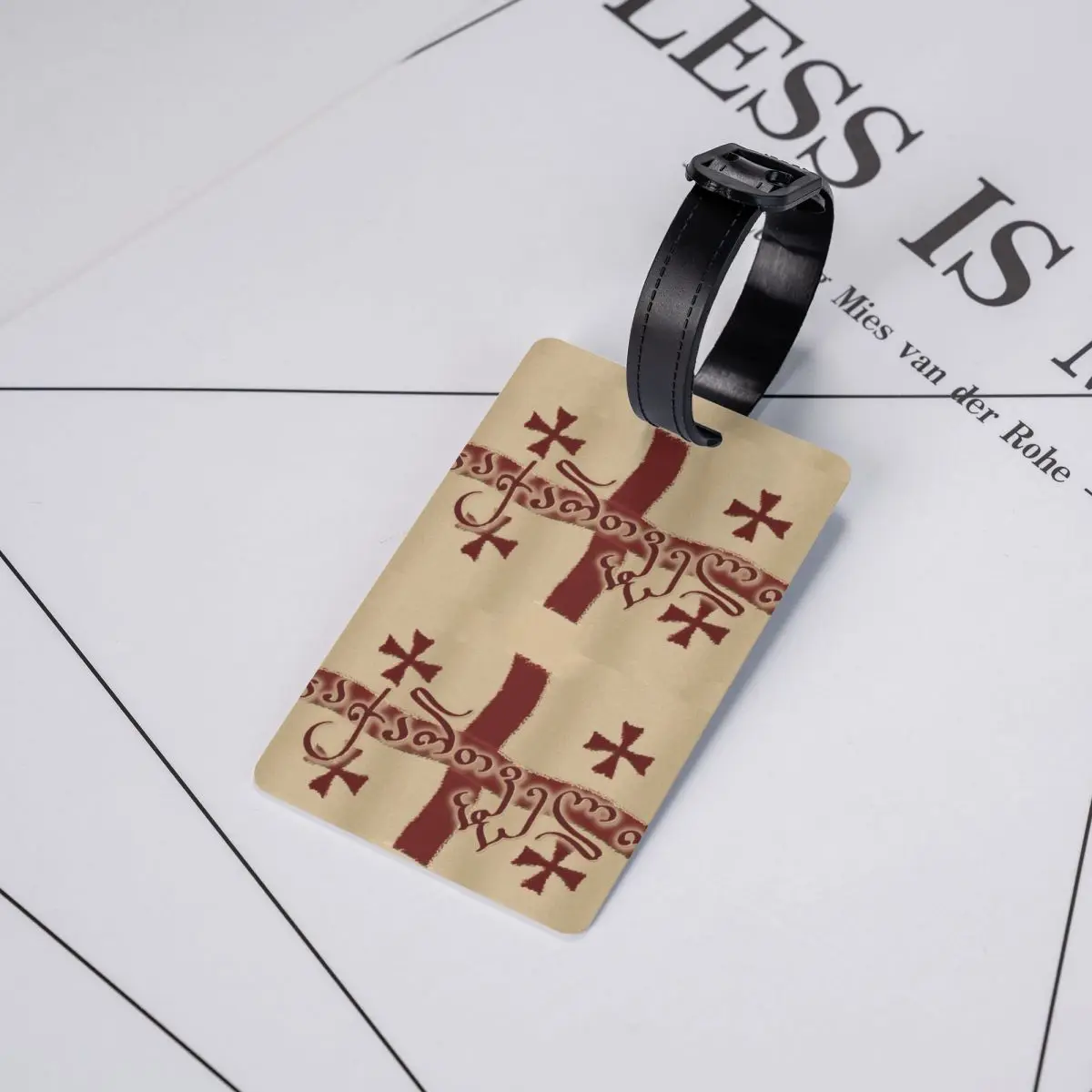 Багажная бирка с гербом Республики Джорджия именной карточкой грузинская