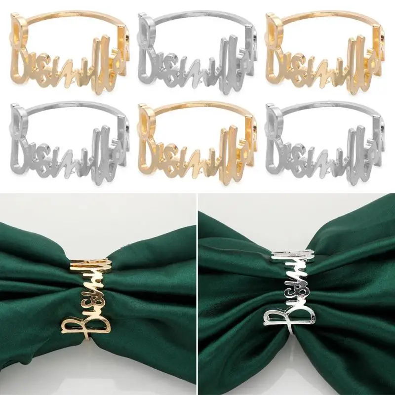 

Napkin Ring DIY Western Restaurant Hotel Napkin Button Wedding Birthday Party Banquet Table Napkin Holders Table Home Decoration