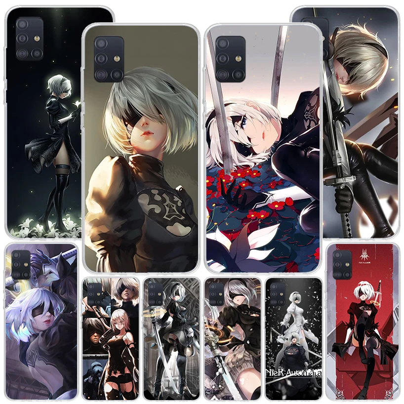 Чехол для телефона 2B Nier Automata с аниме Samsung Galaxy A51 A41 A31 A21S A11 A01 A71 A50S A40 A30 A20S A10S A6 A7 A8 A9