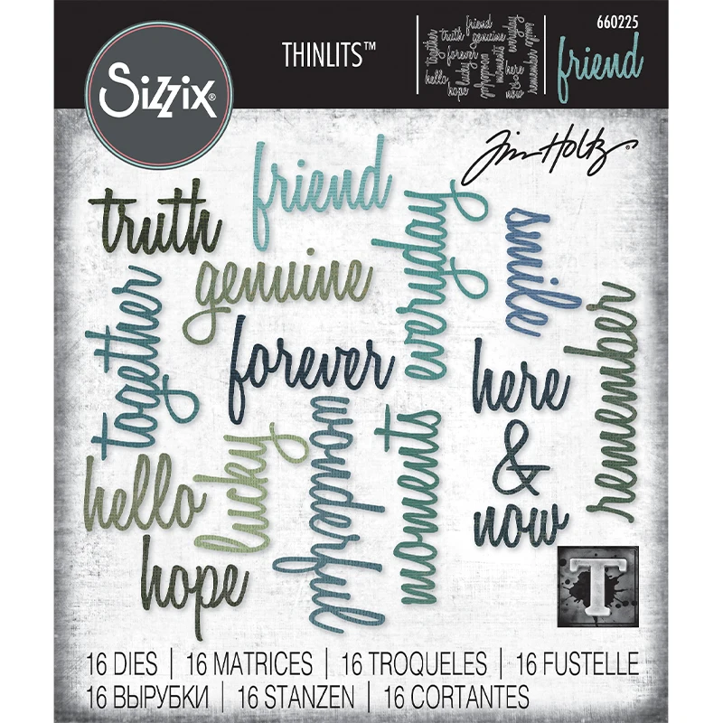 

Дружественные слова 2023 новые металлические Вырубные штампы для «сделай сам» Скрапбукинг ремесла Сделай сам шаблон для фотоальбома украшение ручной работы