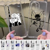 hunter x hunter killua zoldyck anime phone case for redmi note 5 7 8 9 10 a k20 pro max lite for xiaomi 10pro 10t