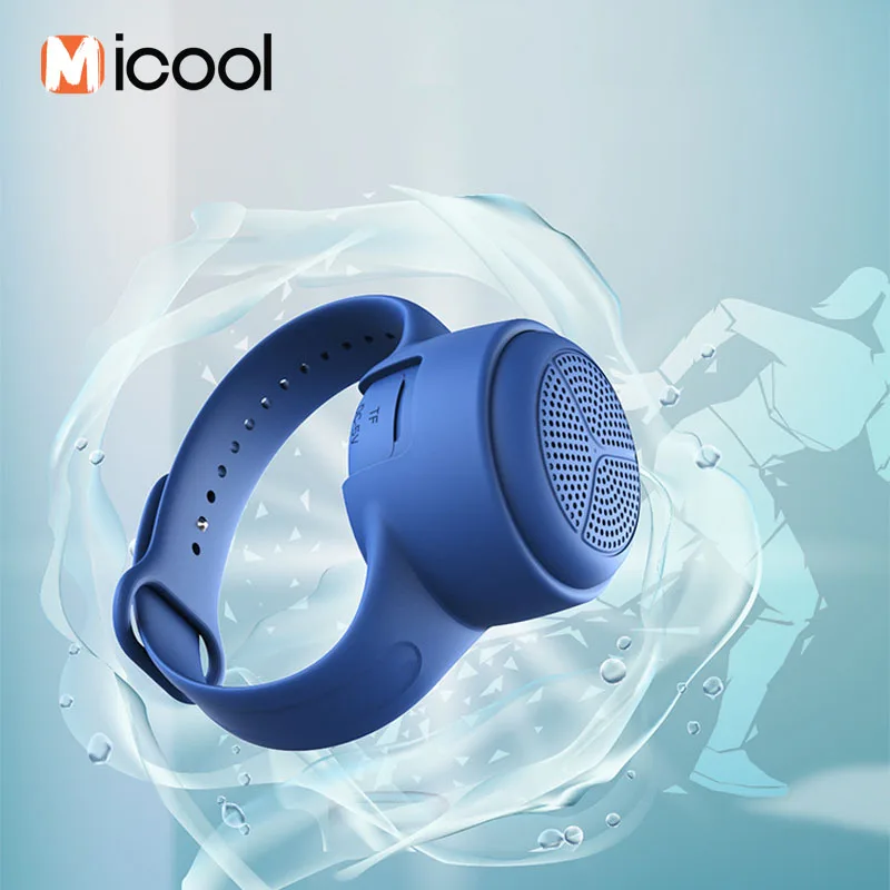 

IPX7 Waterproof Bluetooth Speaker Watch Wireless TWS Soundbox with Mic TF Card MP3 Player Wearable Handsfree Sport Car Speakers