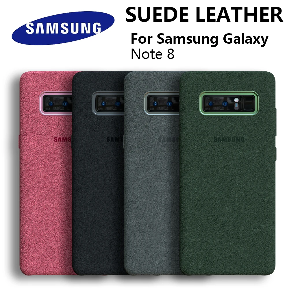 Чехол для Samsung Galaxy Note 8, 100% оригинальный официальный защитный чехол из натуральной замши для Galaxy Note8 SM-N950F