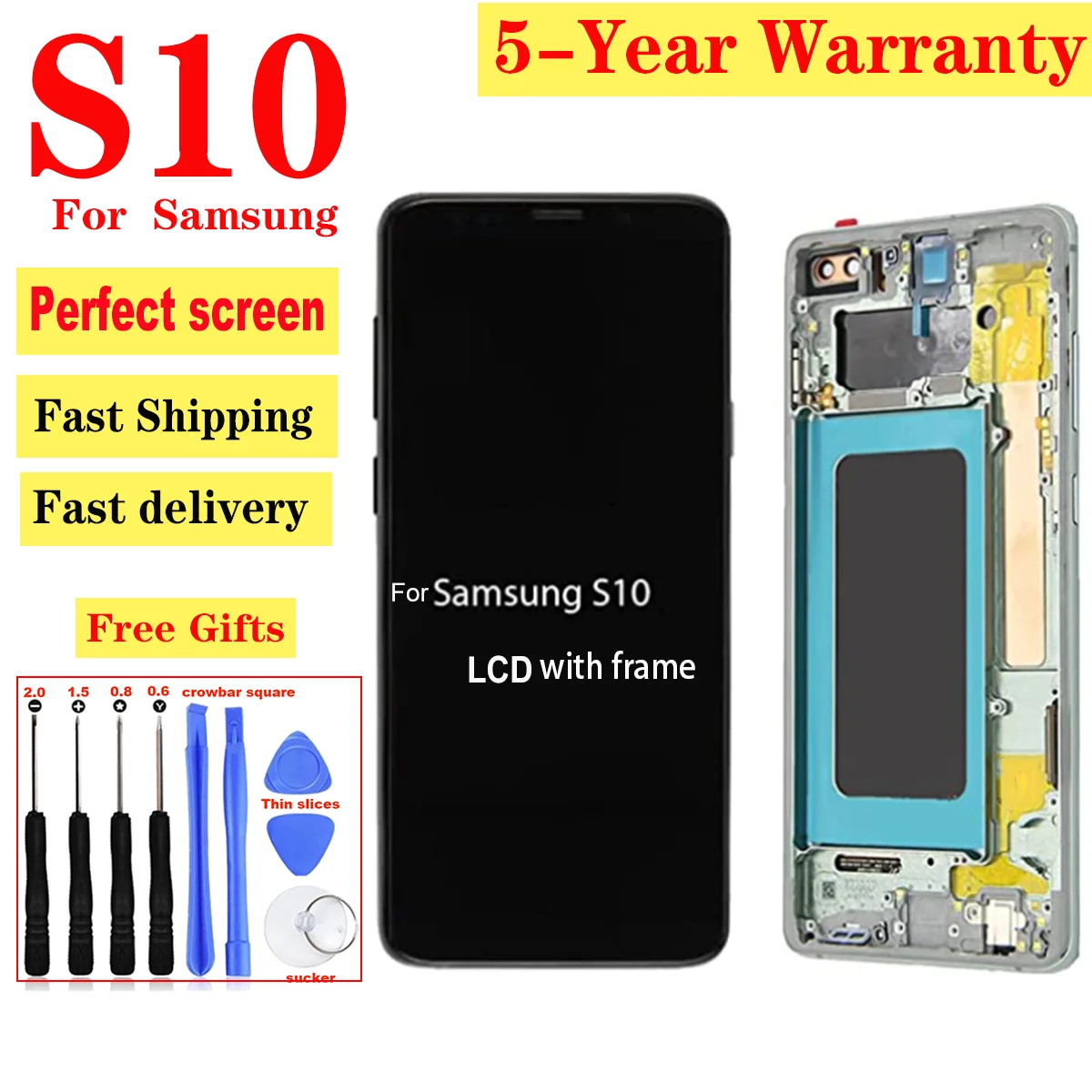 TFT INCELL с рамкой для Samsung S10 SM-G973F SM-G973U LCD дисплей сенсорный экран дигитайзер Запасные части TFT INCELL с рамкой для Samsung S10 SM-G973F SM-G973U LCD дисплей сенсорный экран дигитайзер Запасные части