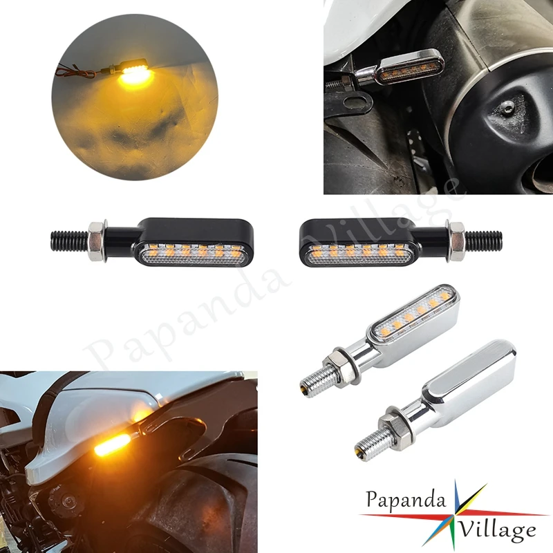 

Motorcycle LED Indicators Blinker Light Turn Signals Lamp For Harley Sportster MX250 XR750 883 1200 SX250 Street 500 750 FXDB