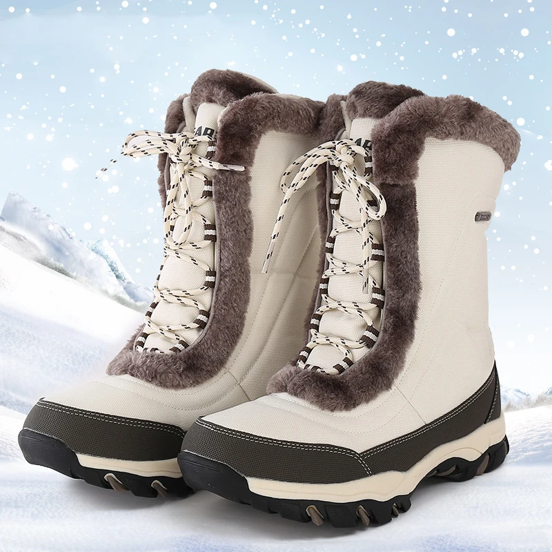 Fashion Warm Fleece Hiking Boots