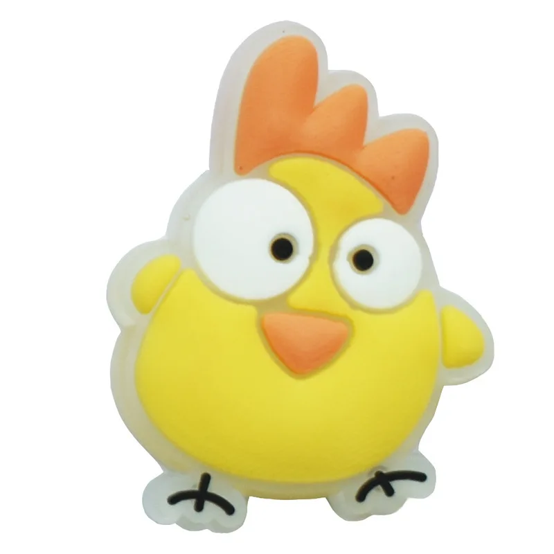 Luminous Shoes Clogs Charms Fluorescence Cat Chick Charms Glowing Garden Shoe Charms Accessories Decorations Kids Gift for Clogs