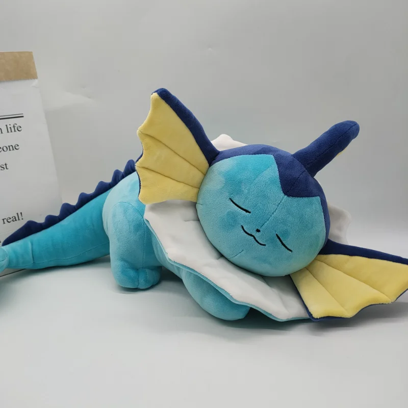 

50cm New Pokemon Plush Toy Sleeping Dreams Vaporeon Cuddly Cute Cartoon Stuffed Animal Soft Doll Pillow Children's Gift