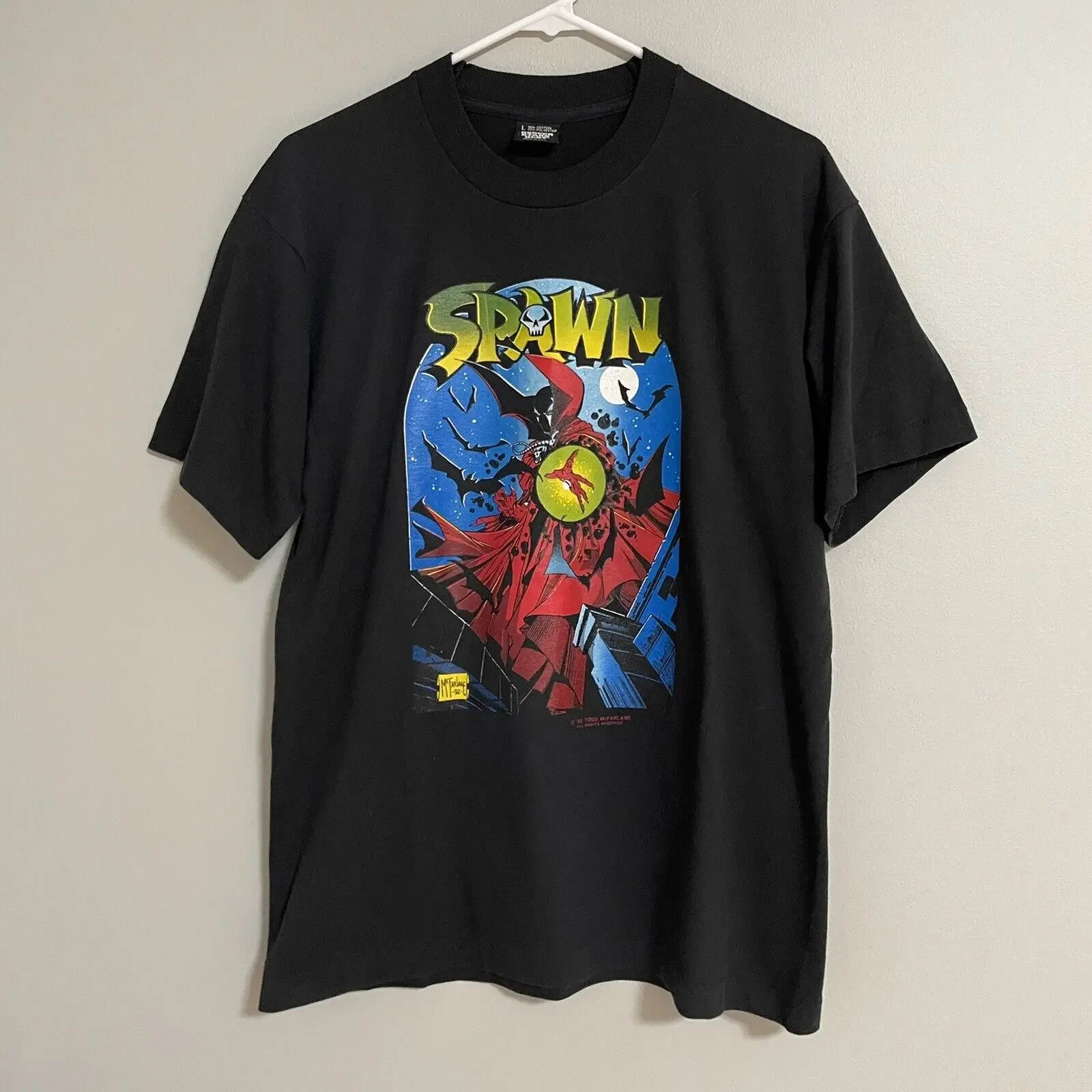 Мужская футболка Spawn 1993 года в винтажном стиле большая с изображением фруктов