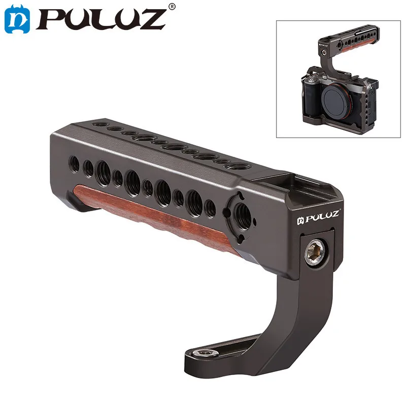 

PULUZ Expand Accessories Aluminum Alloy for Arri Camera Top Handle Cold Shoe Handgrip for Mirrorless Camera Cage Stabilizer
