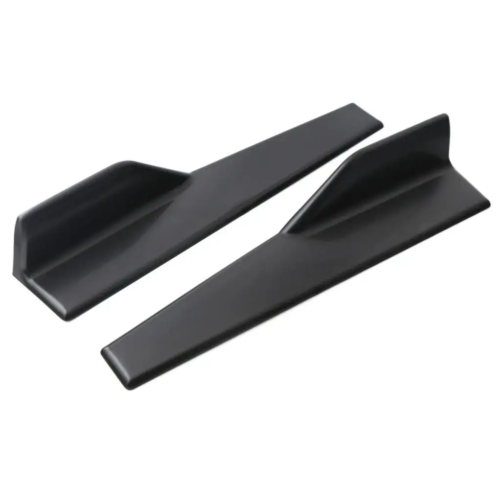 

2 Pieces Car Moulding Side Door Skirt Bar Protector Black Anti-Rub Strips