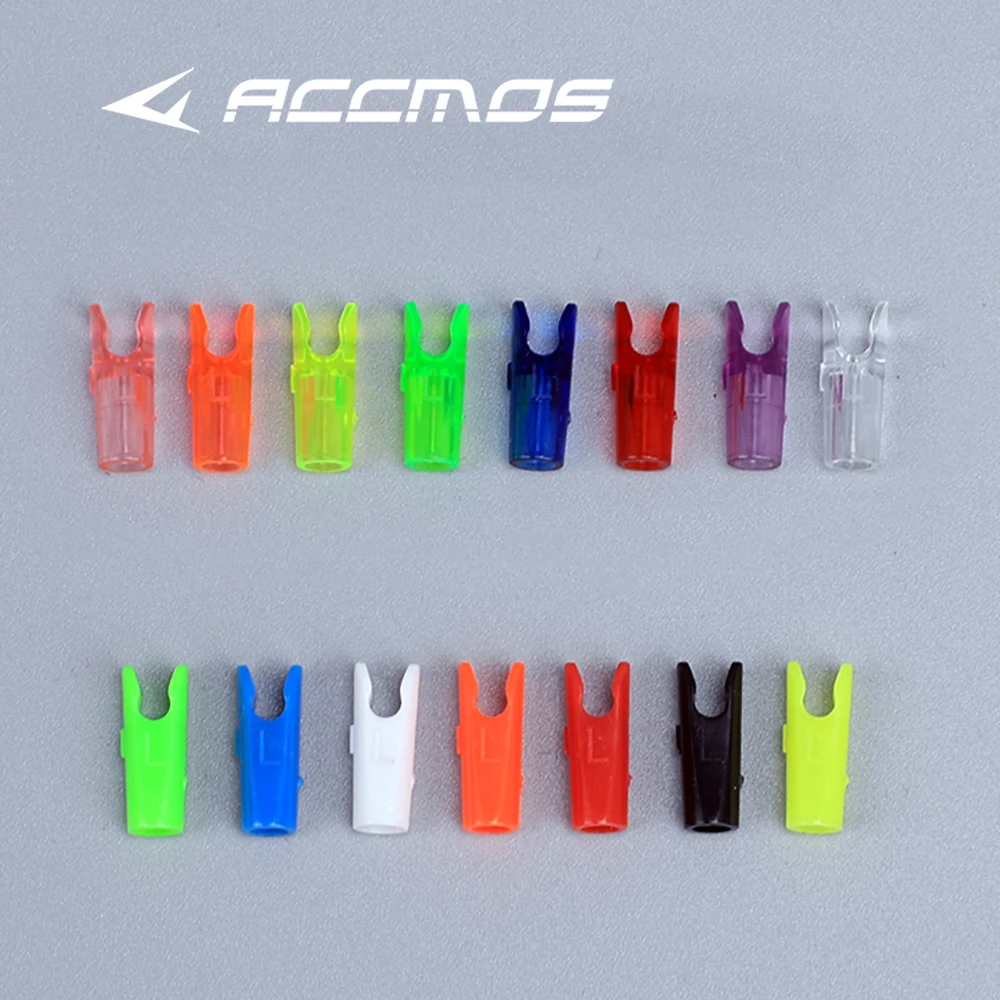 Фото 50 шт., наконечники для асимметрии, размер L, пластиковые наконечники для стрел, сменные детали, аксессуары для стрельбы из лука, замена для ID3.2 4,2 5,2 6,2 мм №1
