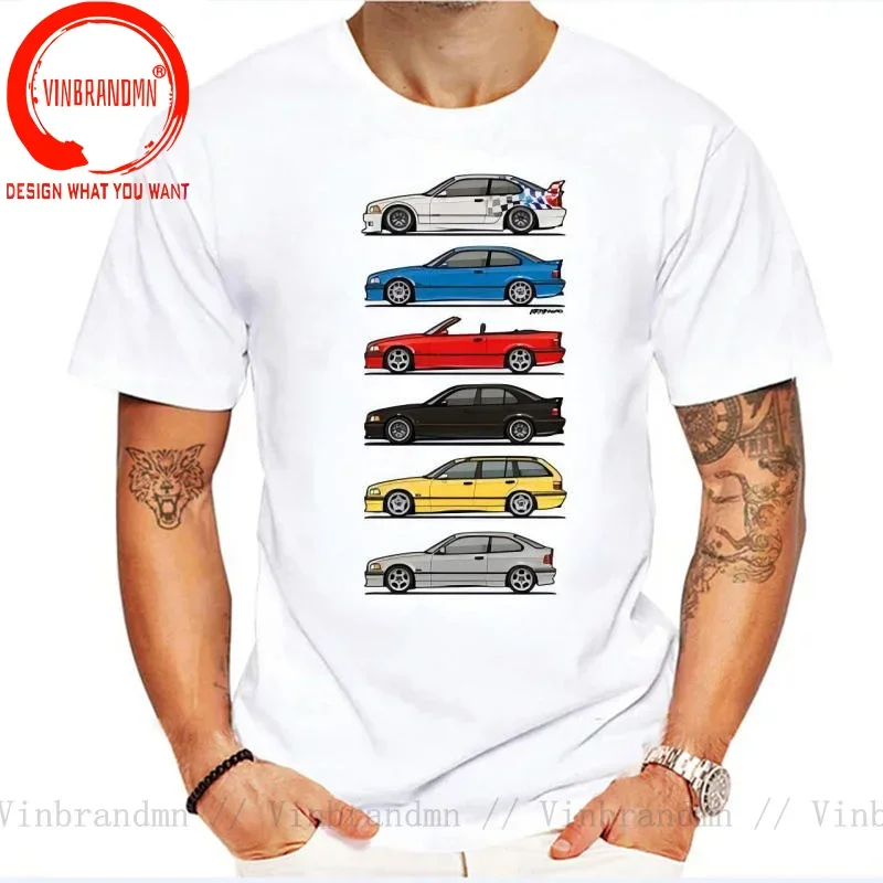 Drive The Classic E28 E30 E32 E34 E46 Футболка Мужская Stack of E36 Variants унисекс Винтаж Забавные