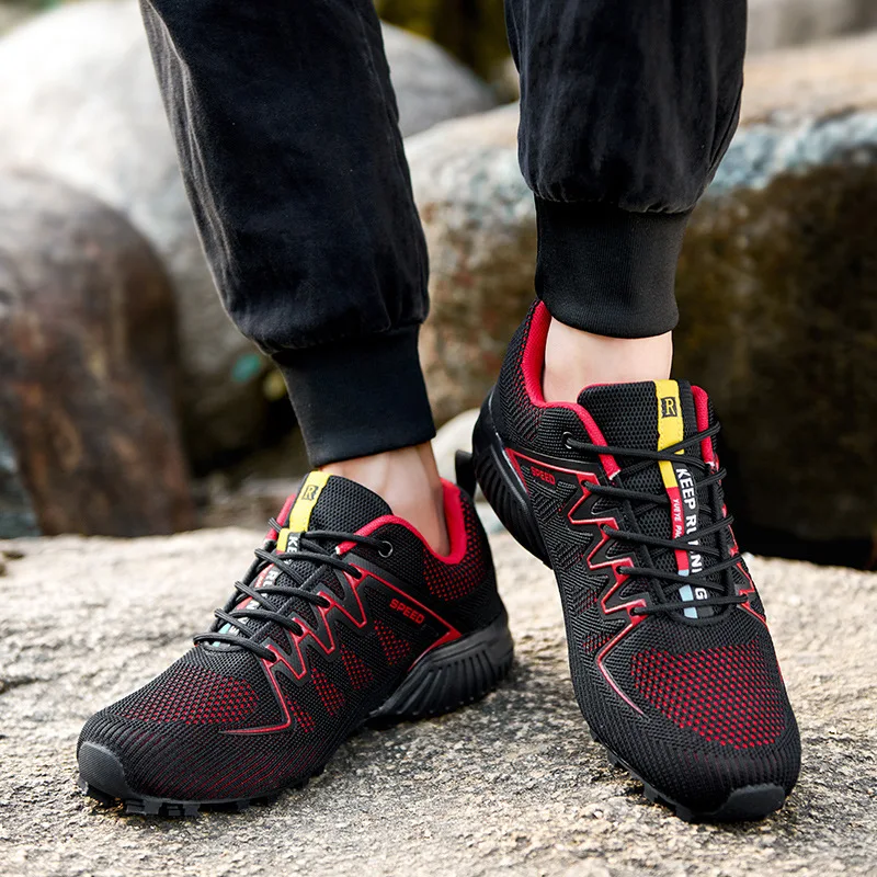 Outdoor Shoes Low-top Hiking Shoes Field Training Shoes Breathable Mesh Casual Shoes Large Size  47 Non-slip Comfortable