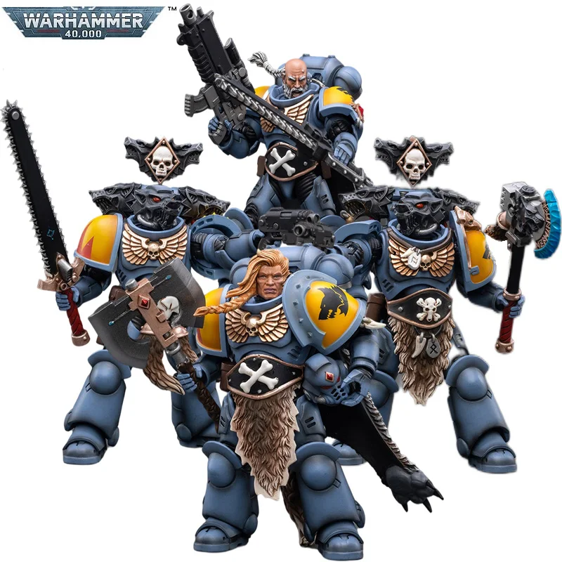 

Warhammer 40K 1/18 Space Marines Space Wolves Claw Pack Logan Ghostwolf Brother Torrvald Olaf Gunnar Anime Action Figures Toys