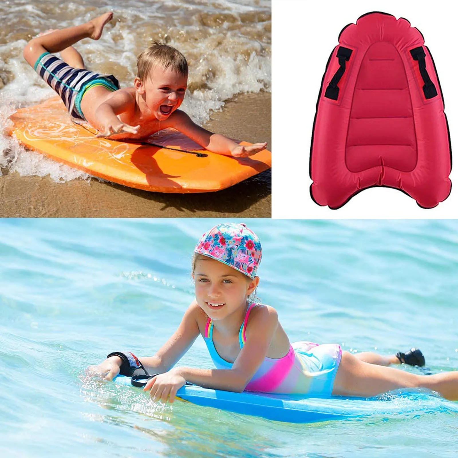 

Inflatable Surf Body Lightweight Swimming Floating Pool Exercise Equipment for Adults Giant Pool Floats for Kids 4 Person