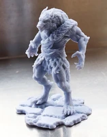 75mm resin model werewolf wolf warrior figure sculpture unpainted no color dw 032