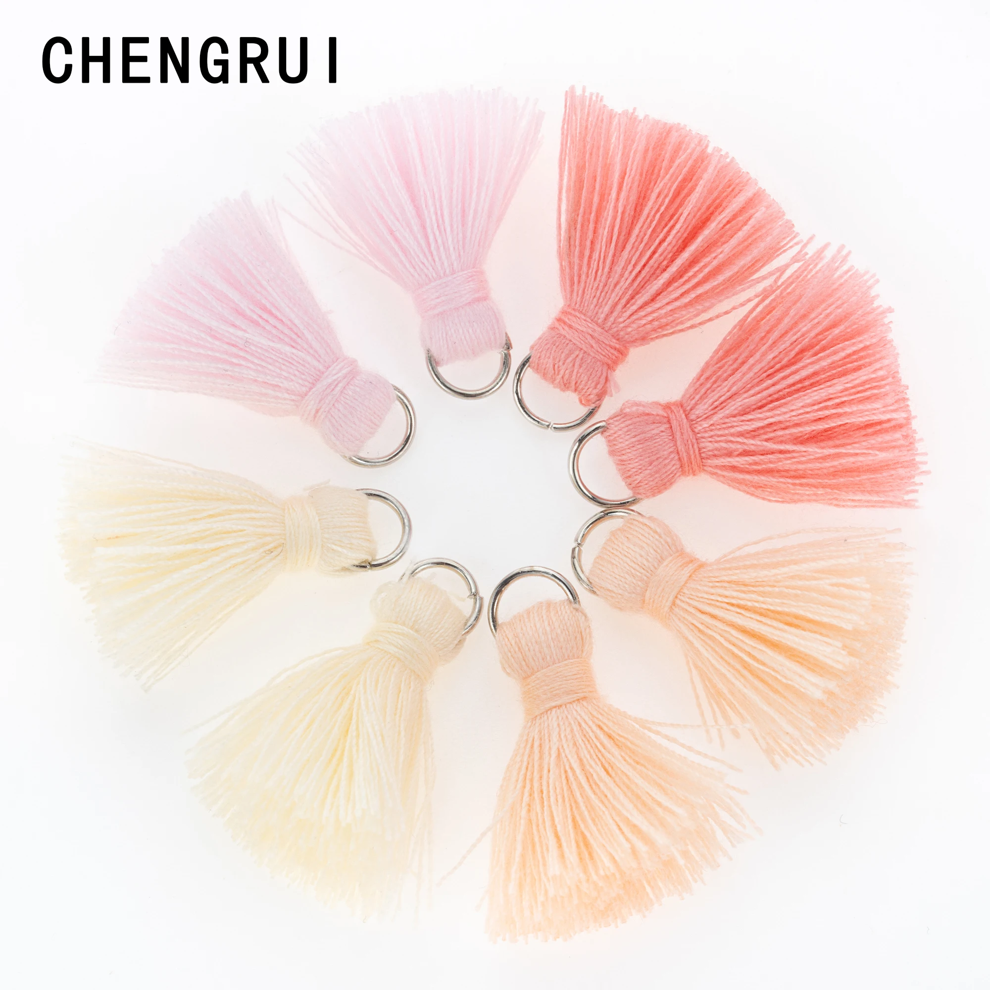 CHENGRUI L46,2cm,tassel,cotton tassels,mini tassel,jewelry accessories,diy accessories,earrings materials,10pcs/bag