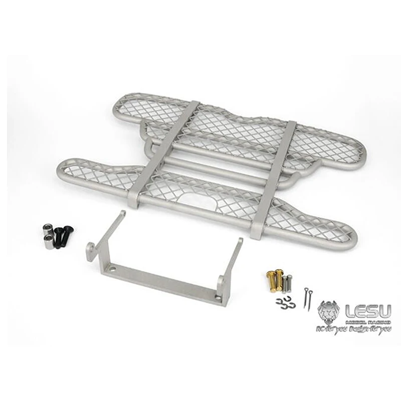Enlarge Metal Front Bumper for Scale 1/14 TAMIYA MAN RC Tractor Truck Model Hobby Car Remote Control Toys Vehicles