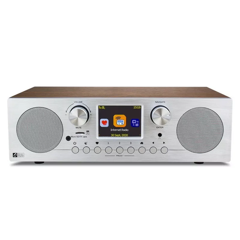 

2022 Ocean Digital WR800F Multifunction 2020 New WIFI Network FM Radio TF Card Bluetooth Speaker Radio