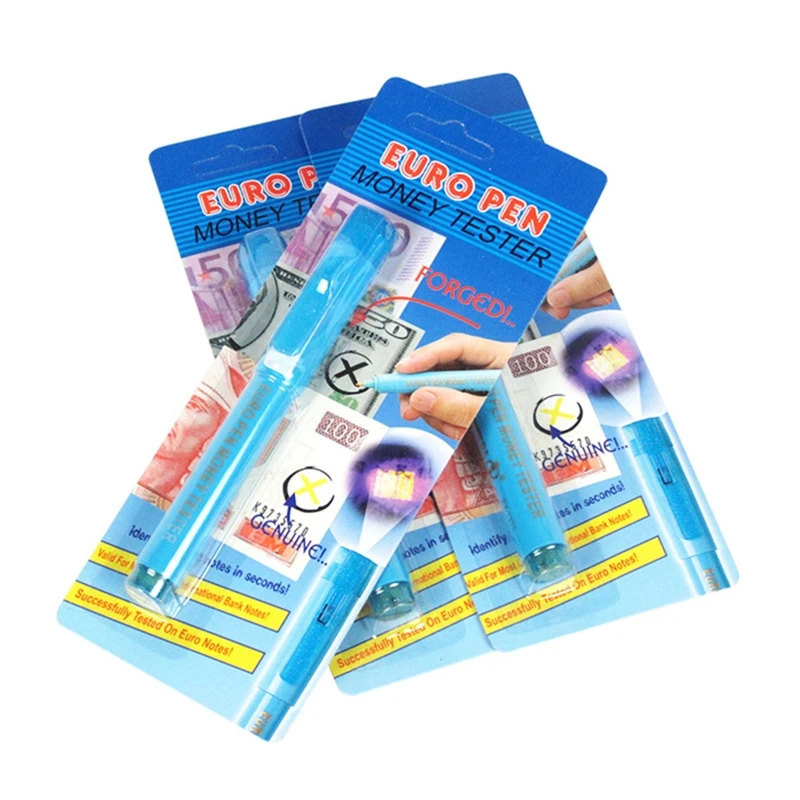 Портативная ручка для обнаружения фальшивых банкнот с УФ-светом маркер