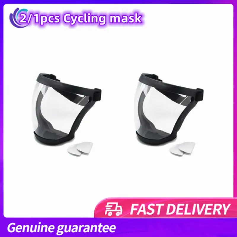

Work Protection Mask Full Face Protector Shield Anti-fog Transparent Facial Protector Face Protective Screen Sports Cycling Mask