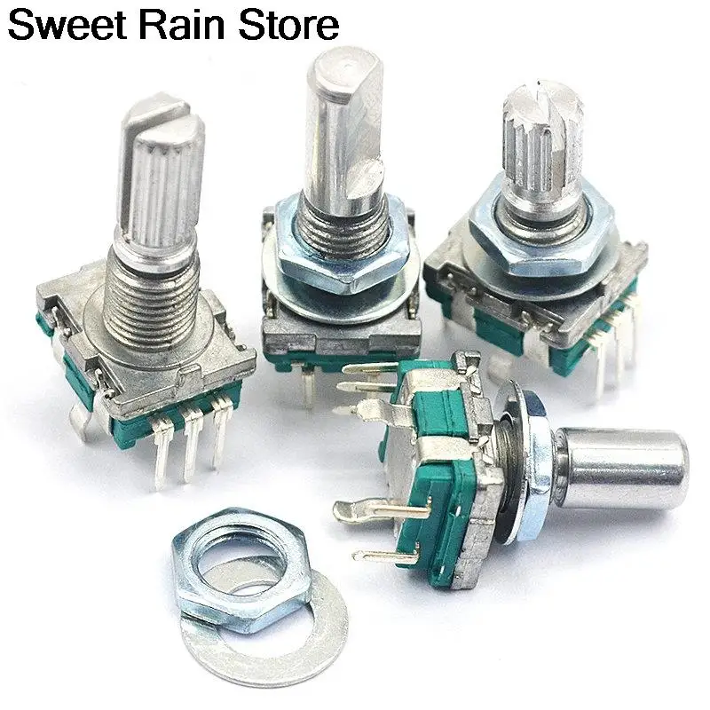 5 шт./лот 20-позиционный поворотный энкодер на 360 градусов EC11 с кнопкой 5-контактная