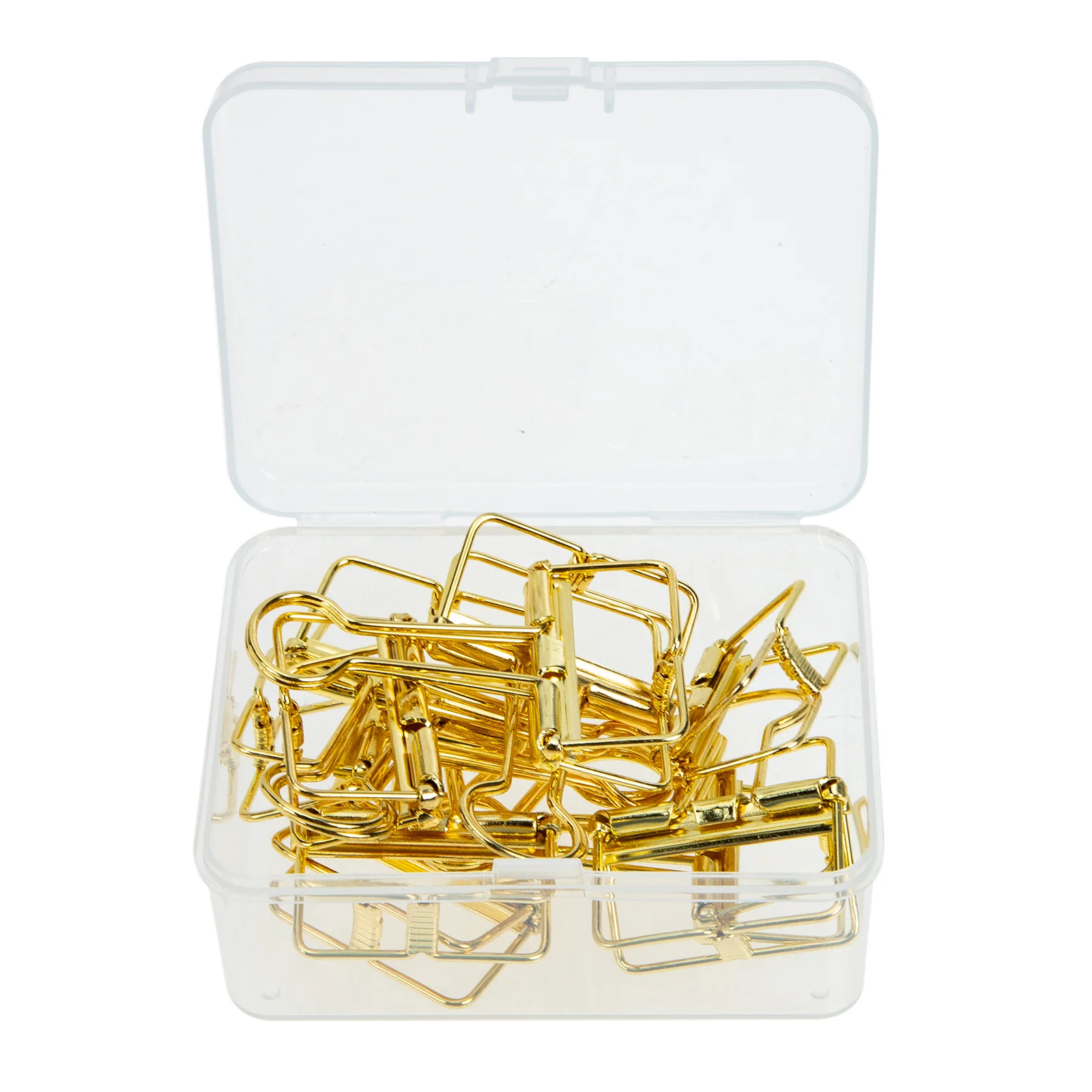 

10 Pcs Gold Dovetail Clip Office Supplies Clamps for Metal Hallow-out Design Clips Mini Stainless Steel Binder Paper