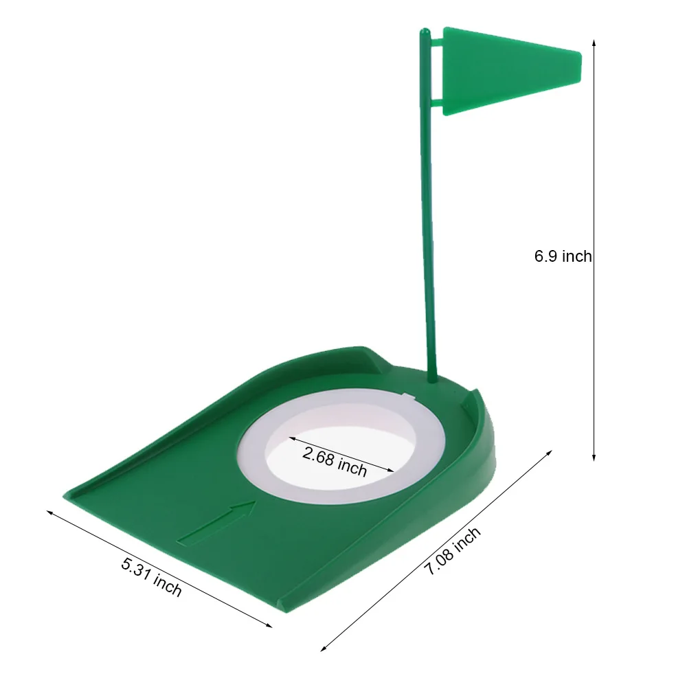 

Golf Putter Green Indoor Golf Putting Trainer With Hole Flag Practice Aid Home Yard Outdoor Training Aid Adjustable Hole