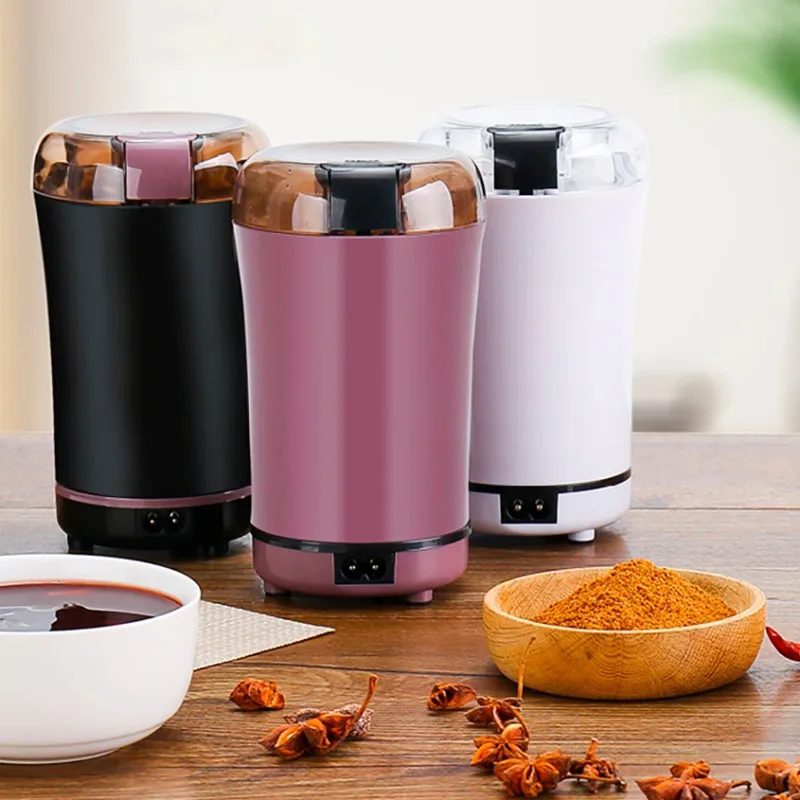 

Stainless Steel Nut Electric Coffee Grinder Bean Grain Household Pepper Kitchen Tools Gadgets Dining Bar Home Garden