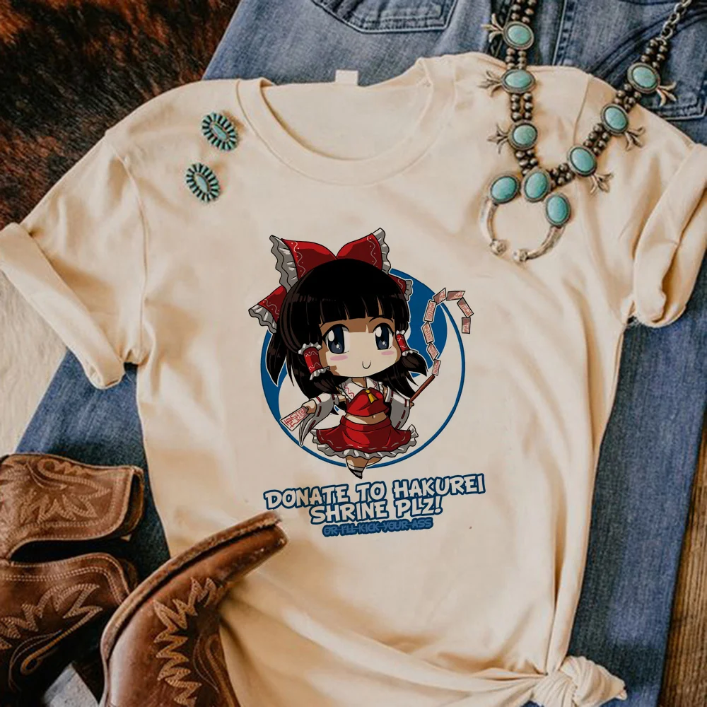

Женская футболка Touhou, Забавные футболки, дизайнерская аниме одежда Харадзюку для девушек