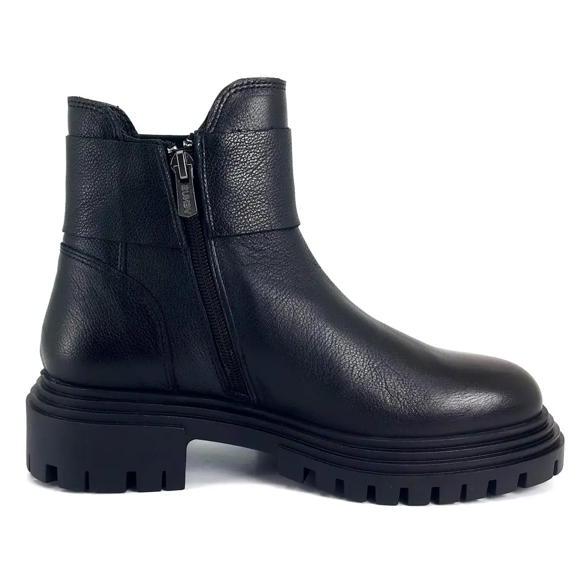 Женские ботинки из натуральной кожи черные удобные Venus 2024 23KB новый сезон 2253852