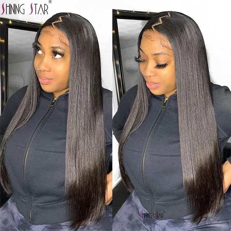 

HD Lace Frontal Wig Straight Transparent 13x4 Lace Front Human Hair Wigs Pre Plucked Brazilian Straight Human Hair Wig For Women
