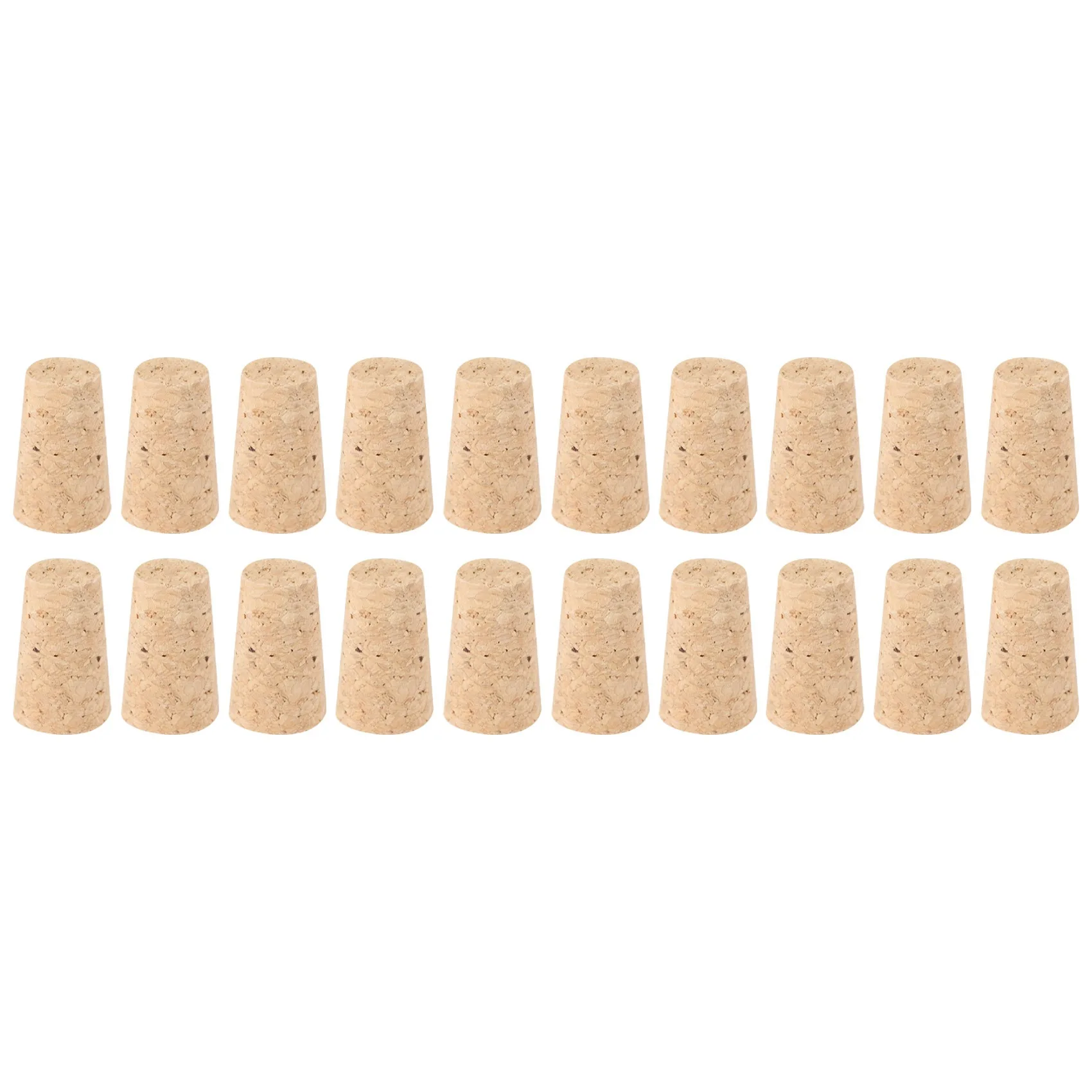 

20Pcs/Lot Natural Wood Corks Wine Stopper Wood Bottle Stopper Cone Type Wine Bottle Corks Plug Sealing Cap Beer Bottle Corks