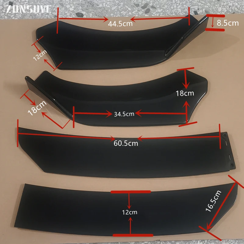 Для Suzuki Fronx 2023 года передний бампер сплиттер для губ спойлер комплект кузова