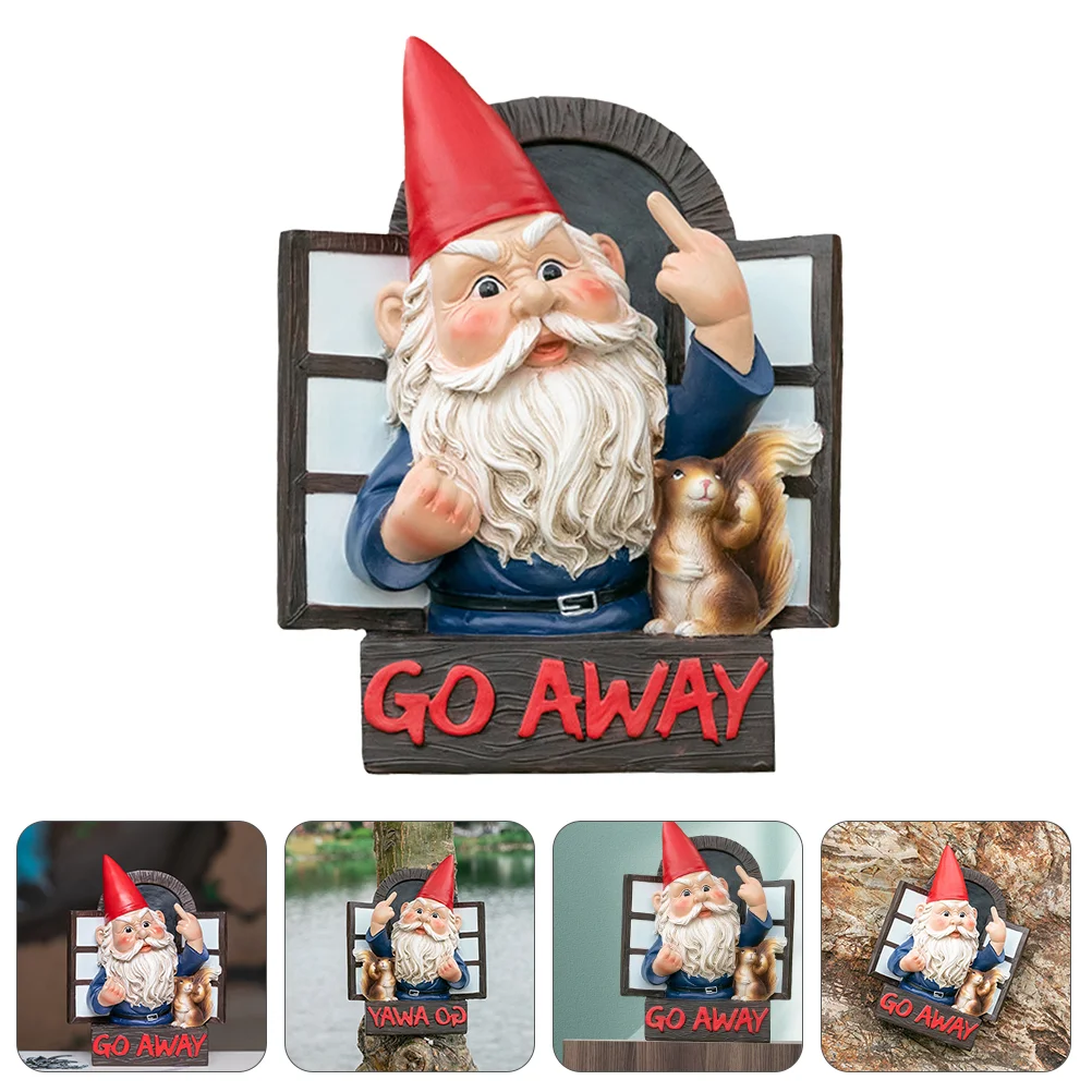 

Garden Gnome Statue Solar Gnomes Statues Outdoor Decorationself Tree Figurine Ornaments Go Resin Figurines Lawn Lantern