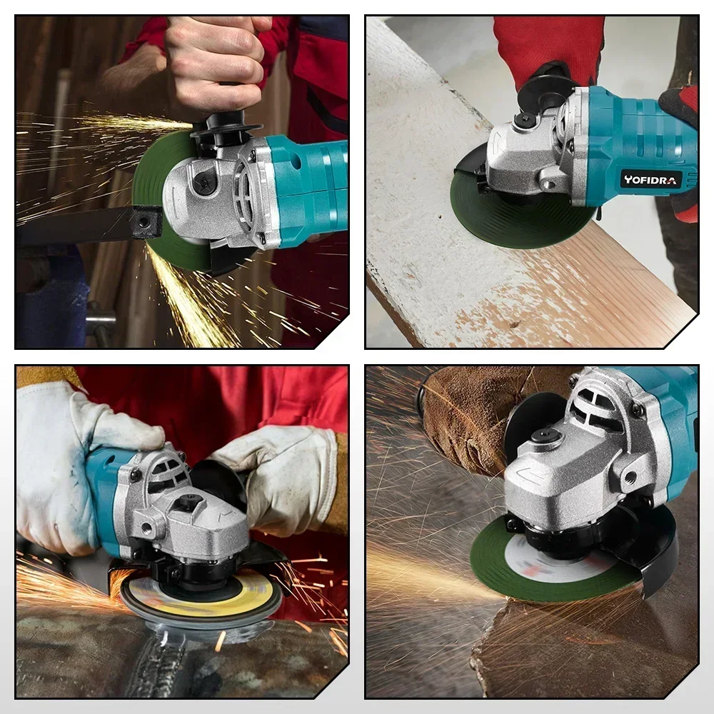 Yofidra 2500 Вт 100 мм бесщеточная угловая шлифовальная машина 30000 об/мин режущие