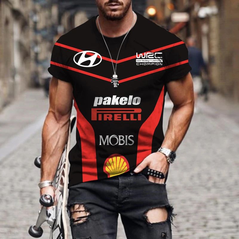 

Summer 3D Printed t-Shirt Men's Car Logo Shirt Sports Team Rally Jersey Quick-Drying O-Neck Short-Sleeved Racing Top