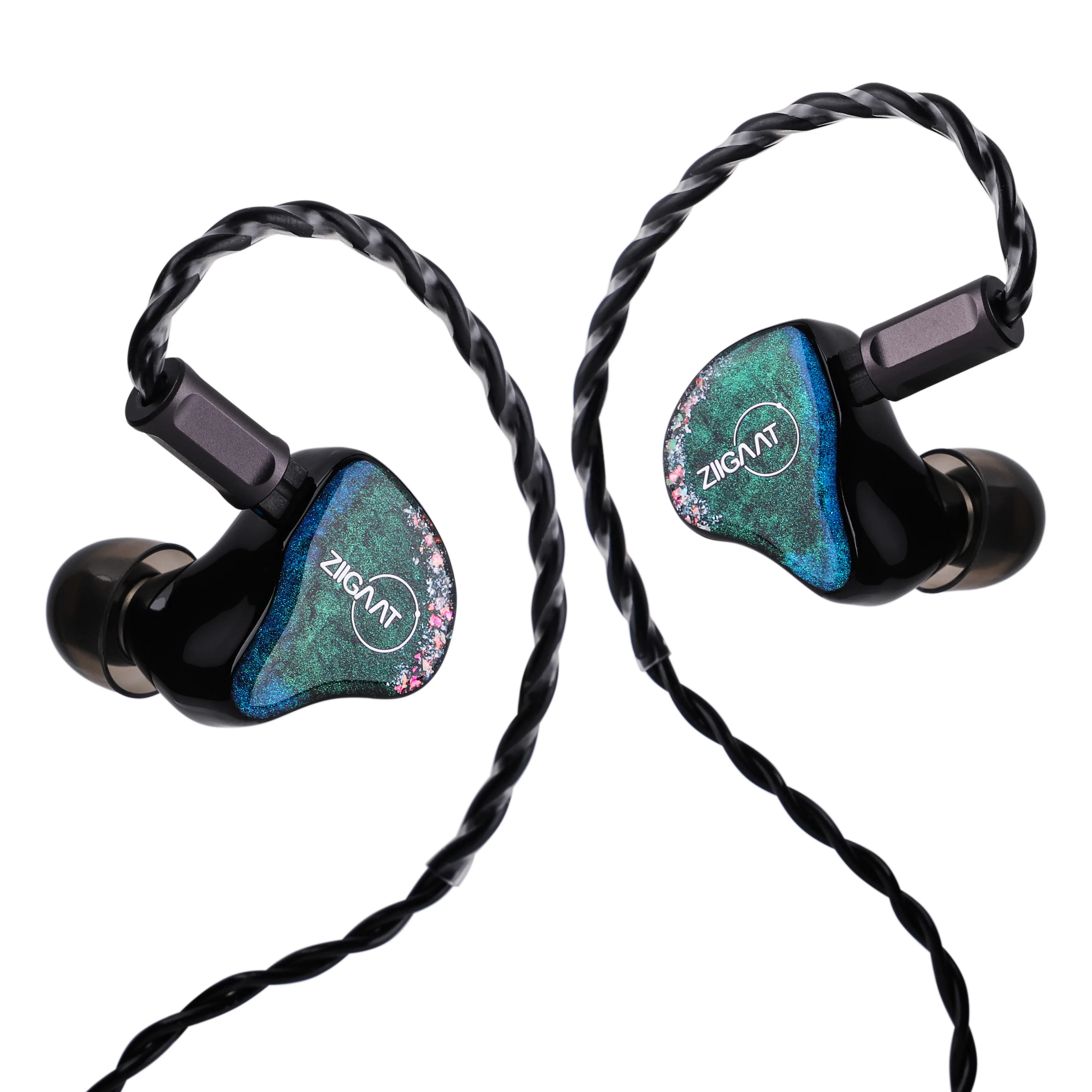 Фото Наушники Linsoul ZiiGaat Luna 6BA Studio IEM Monitor, изготовленные вручную, высококачественные Hi-Fi наушники со сменным 2-контактным кабелем №2